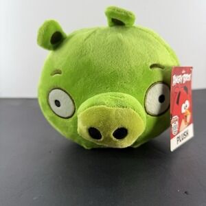 Angry Bird Plush Toy. Green Pig. 6 inch Angry Birds Soft Toy NWT Official